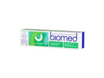 Мила акции Дзержинск - Паста зубная BIOMED Healthywhite Взрывная свежесть Отбеливание и восстановление эмали Свежий огурец и мята, 65 г