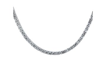Колье, серебро 925 проба, вставка фианит