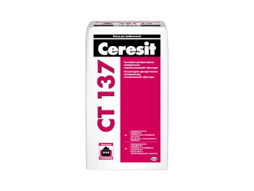 Декоративная штукатурка Ceresit CT 137 белая камешковая 25 кг