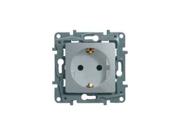 Розетка Legrand Etika 672421 (алюминий)