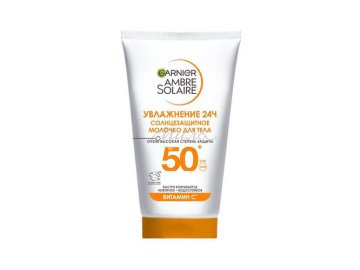 Молочко солнцезащитное для лица и тела GARNIER Ambre Solaire SPF 50+, 50 мл