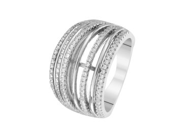 Кольцо декоративное Fresh Jewelry, серебро 925 проба, вставка фианит