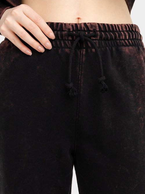 Брюки женские черные с оригинальным принтом, фото 7 из 8