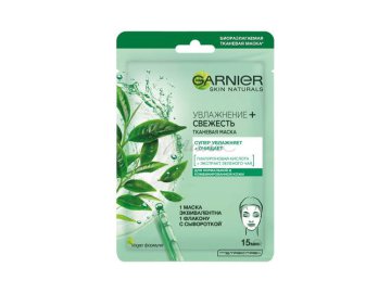 Маска тканевая для лица GARNIER Skin Naturals Увлажнение и свежесть, 1 шт, 32 г