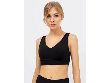 Черный спортивный топ с чашками-вкладышами