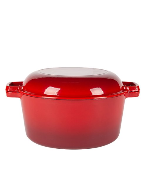 Набор посуды чугунный эмалированный Brazier-1 Max (red), фото 8 из 16
