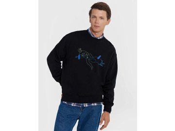 Свитшот мужской черный с печатью