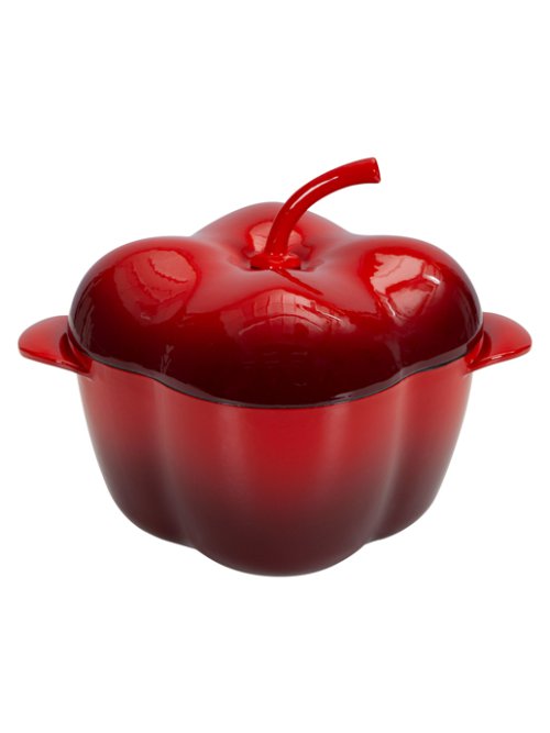Кокот чугунный эмалированный Pepper red 3,3L, фото 6 из 13
