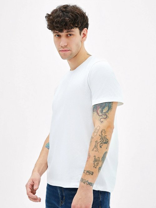 Футболка мужская в белом цвете, фото 5 из 6