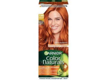 Крем-краска для волос GARNIER Color Naturals, тон 7.40 Пленительный медный