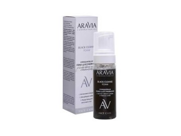 Пенка для умывания ARAVIA Laboratories очищающая с маслом чайного дерева и чёрным углём, 150 мл