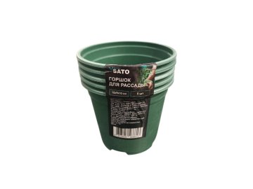 Горшок д/рассады SATO Garden, 12*9*10 см,5шт, 5-175