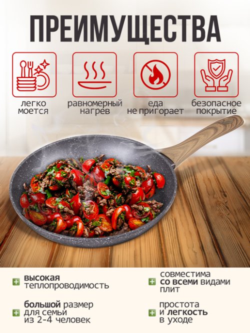 Сковорода с антипригарным покрытием FFP 24 (24 см), фото 15 из 175