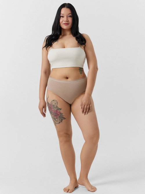 Трусы макси женские бежевые, фото 3 из 7