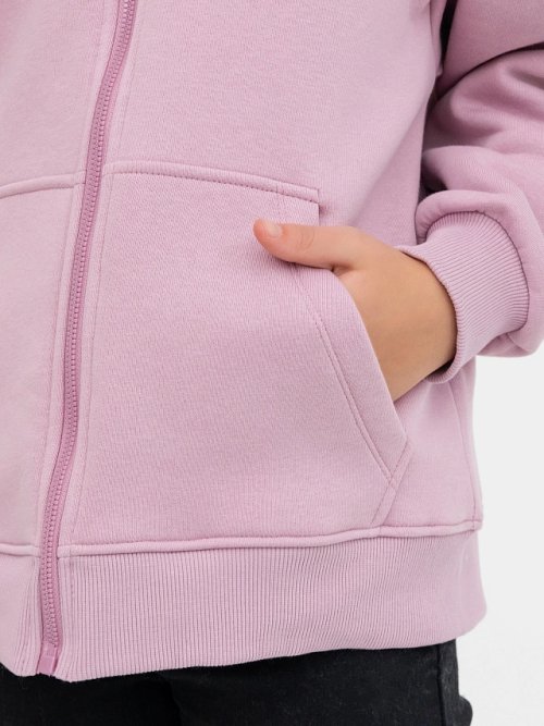 Жакет для девочек фиолетовый с печатью, фото 5 из 5