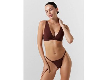 Трусы женские стринги в коричневом цвете