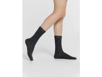 Носки женские темно-серые из вискозы и ангоры