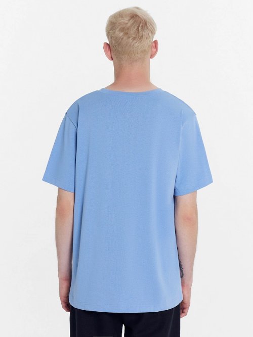 Футболка мужская светло-синяя, фото 2 из 5