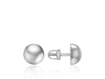 Серьги пусеты, серебро 925 проба