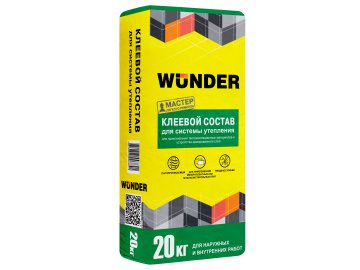 Клей д/сист. теплоизоляции полимерминеральный WUNDER, 20кг