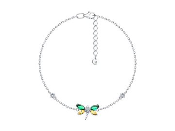 Браслет декоративный SOKOLOV, серебро 925 проба, вставка фианит