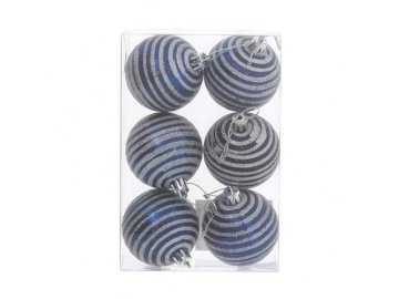 Набор новогодних шаров, 6 см, 6 шт, арт. 7012306992 Мила