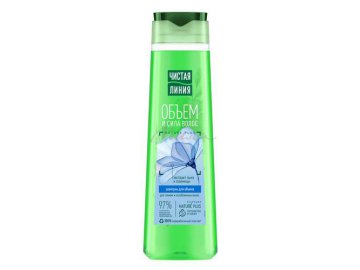 Шампунь ЧИСТАЯ ЛИНИЯ Фитотерапия Объем и сила Пшеница и лен, 400 мл