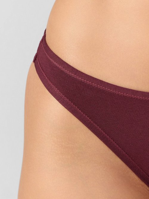 Трусы слипы женские бордовые, фото 9 из 10