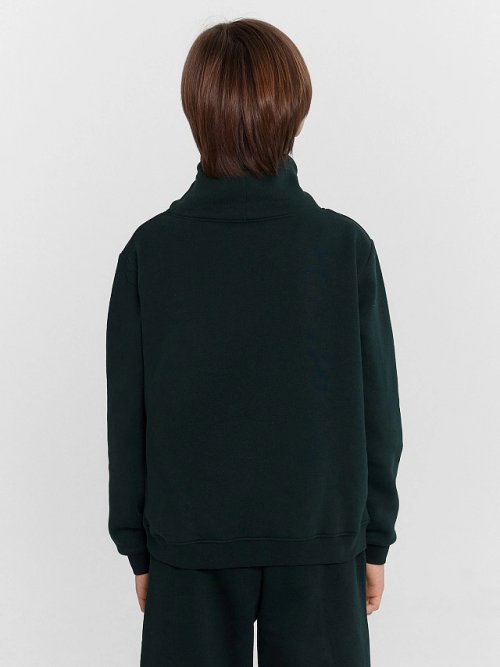 Джемпер для мальчиков зеленый с принтом "G.O.A.L", фото 4 из 6