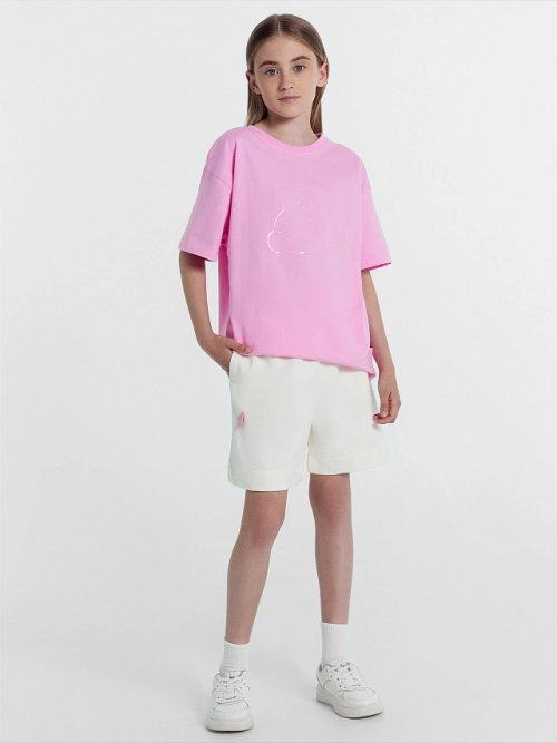 Шорты для девочек светло-молочные, фото 2 из 6