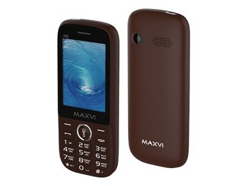 Кнопочный телефон Maxvi K20 (коричневый) на акции в магазинах 5 элемент