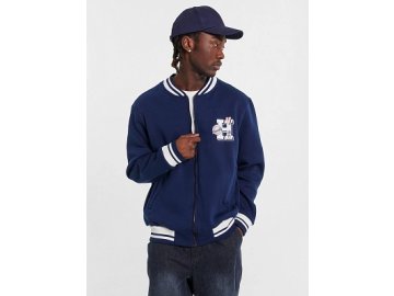 Толстовка мужская синяя с нашивкой на груди