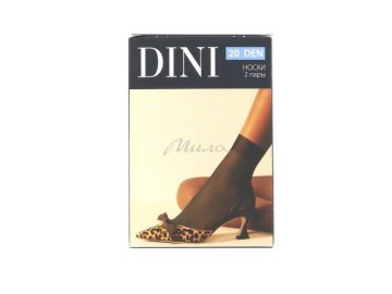 Акции Милы Ольшаны Только в сети «Мила» - Носки женские DINI Daily 20 ден, размер 23-25, цвет natural, 2 пары