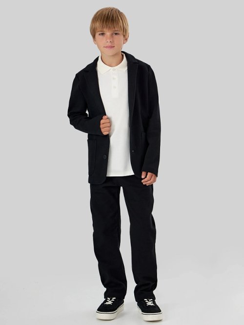 Поло для мальчиков молочное, фото 6 из 9