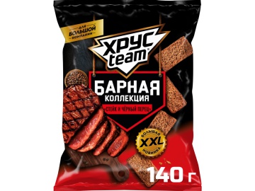 Сухарики"ХРУСТИМ"(стейк/черн.перец)140г на акции в магазинах Евроопт
