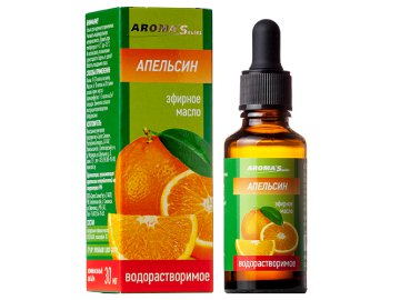 Масло эфирное водорастворимое, 30 мл АПЕЛЬСИН