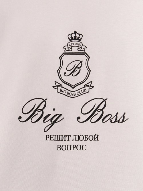 Футболка мужская серая с принтом "Big Boss решит любой вопрос", фото 4 из 10
