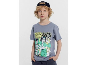 Футболка для мальчиков синяя с печатью Марк Формель