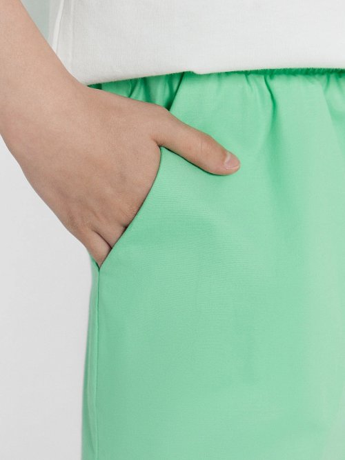 Шорты для девочек в зеленом цвете, фото 4 из 5