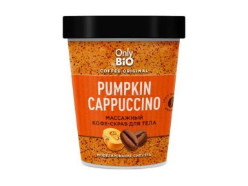 Кофе-скраб для тела Only Bio PUMPKIN CAPPUCCINO Массажный Coffee Original, 230 мл