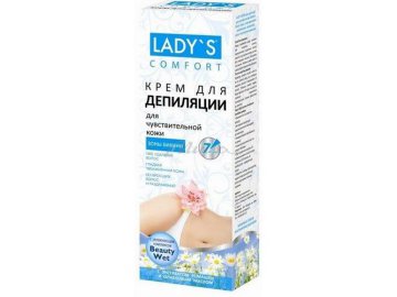 Крем для депиляции LADY'S COMFORT для чувствительной кожи с увлажняющим комплексом, 100 мл