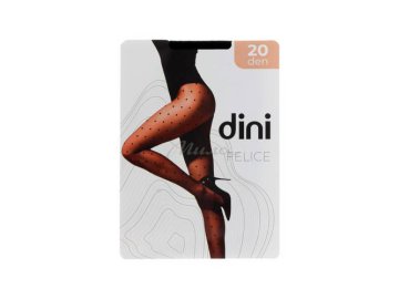 Колготки женские DINI Felice Фантазия горох, 20 den, nero, размер 4