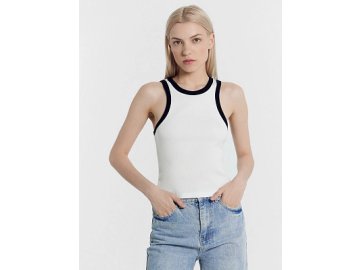 Топ женский в белом цвете c черной деталью Марк Формель