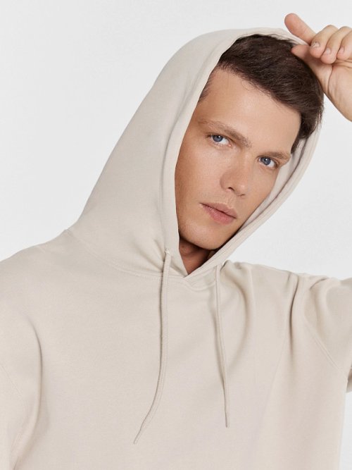 Комплект мужской (худи, брюки) в холодном бежевом цвете, фото 7 из 11