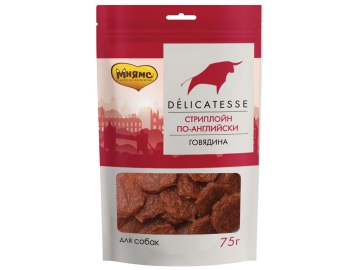 Лакомство Мнямс для собак, Стриплойн по-английски, 75 г