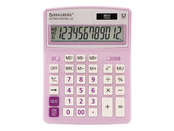 Калькулятор BRAUBERG Extra Pastel-12-PR 250489 (сиреневый)