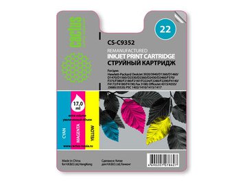 Картридж струйный Cactus CS-C9352 №22 (многоцветный)