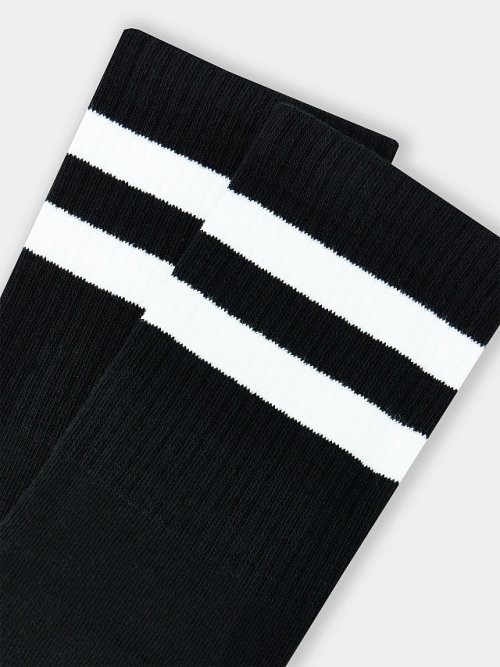 Носки мужские черные с рисунком в виде полосок, фото 4 из 12