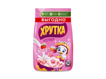 Готовый завтрак ХРУТКА Клубнично-ванильное настроение 375 г