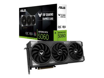 Видеокарта Asus TUF Gaming GeForce RTX 5060 8GB GDDR7 OC Edition TUF-RTX5060-O8G-GAMING